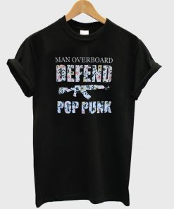 Man Overboard Defend Pop Punk Floral Tshirt