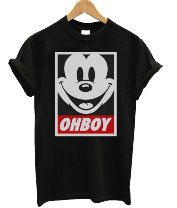 Oh Boy Mickey Mouse Obey Inspired Tshirt