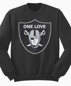 One Love Oakland Raiders Sweatshirt Black