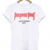 Purpose Tour Justin Bieber 2016 Tshirt