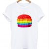 Rainbow Burger Unisex Tshirt