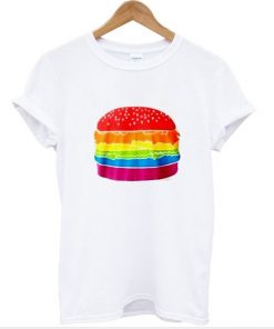 Rainbow Burger Unisex Tshirt