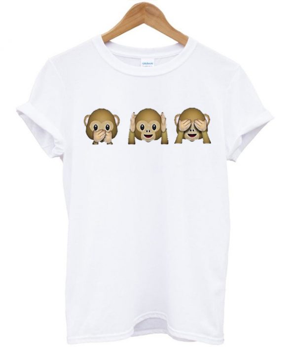 Three Wish Monkeys Emoji T-shirt