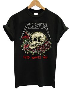 Yeezus God Wants You Flower Skull Unisex T-shirt