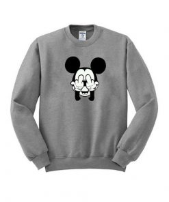 Mickey Mouse Fuck Off Sweatshirt