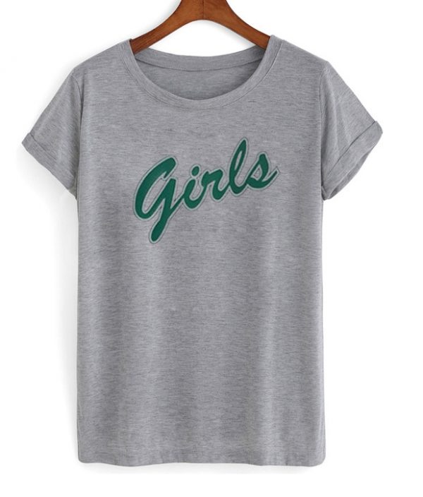 Girls Green Letters T-shirt