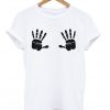 Boobs Hand Print T-shirt