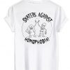 Skaters Against Homophobia T-shirt - Back