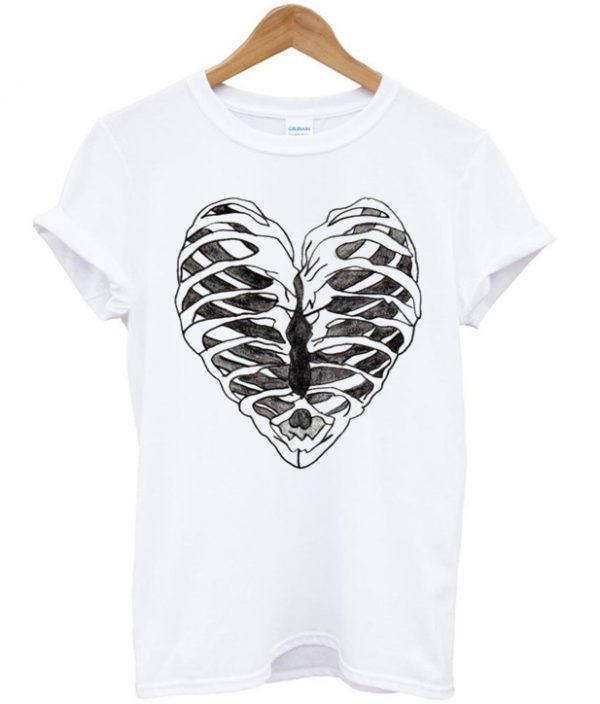 Rib Cage Heart Graphic T-shirt