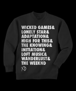 The Weeknd Songs Sweatshirt