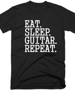 Eat Sleep Guitar Repeat T-shirt