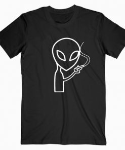 Smoking Alien T-shirt