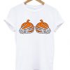 Pumpkin Boobs Skeleton Hands T-shirt