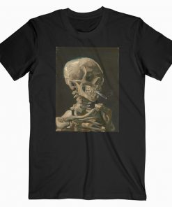 Van Gogh Smoking Skull T-shirt