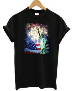Independence Day USA Liberty Statue T-shirt