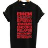 Eminem Albums List T-shirt