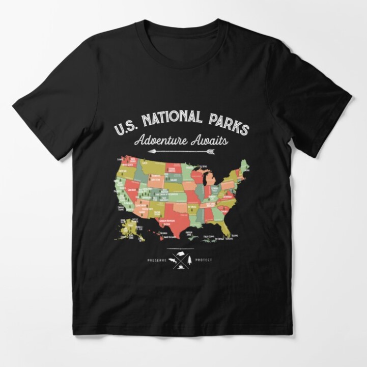 US National Parks T-shirt - wearyoutry.com