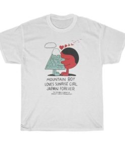 Mountain Boy Loves Sunrise Girl Japan Forever T-shirt