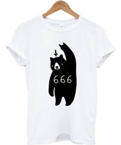 666 Satan Bear T-shirt
