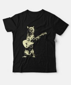 Cat Playing Guitar T-Shirt