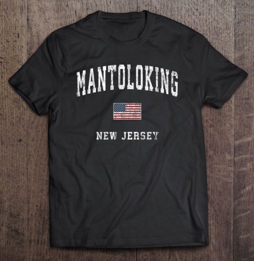 Mantoloking New Jersey American Flag T-shirt