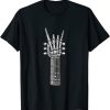 Guitar Neck With A Sweet Rock On Skeleton Hand T-Shirt