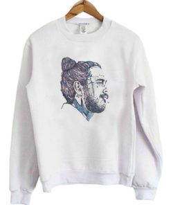 Post Malone Face Art sweatshirt