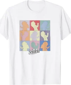 Seinfeld Elaine Dancing Colored Silhouette Box Up T-Shirt