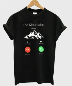 The Mountains Calling Adult T-Shirt