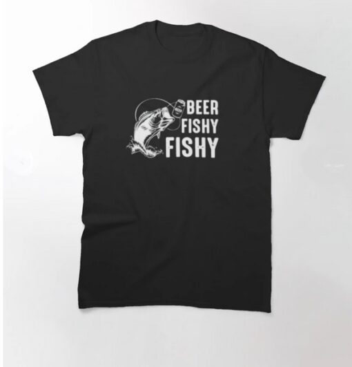 Beer Fishy Fishy T-Shirt Fisherman T-Shirt thd